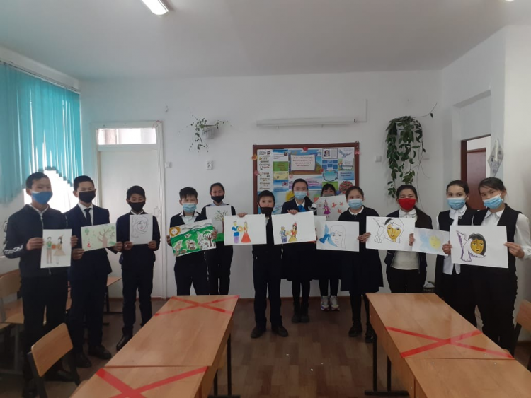 Жалпыадамзатттық  құндылықтарға арналған сурет байқауы.